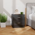 thumbnail image 2 of HOMCOM Bedside Table with 2 Drawers, Modern Nightstand for Bedroom, Black, 2 of 10