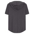 thumbnail image 4 of Timegard Womens Tops V Neck Short Sleeve Drawstring Hoodies Pullover Tee Comfy Summer Casual Tunic Tops, 4 of 5