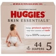 thumbnail image 1 of Couches pour bébés Huggies Skin Essentials, Tailles : N-6, 76-36 Unités, 1 of 9