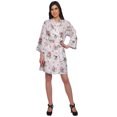 thumbnail image 1 of Moomaya Printed Crossover Robes Bridesmaid Getting Ready Bathrobes For Women, 1 of 5