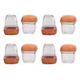 thumbnail image 2 of Stool Leg Covers, 8Pcs Chair Leg Floor Protectors Chair Legs TPE Table Stool Foot Protector Transparent Shape Chair Leg Covers, Furniture Sliders, 2 of 8