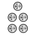 thumbnail image 3 of Ruiboury Mobile Phone Game Joystick Practical Screen Sucker Rocker Gamepad Button Controller Assist Joypad Gaming Supplies Black 5Set, 3 of 6