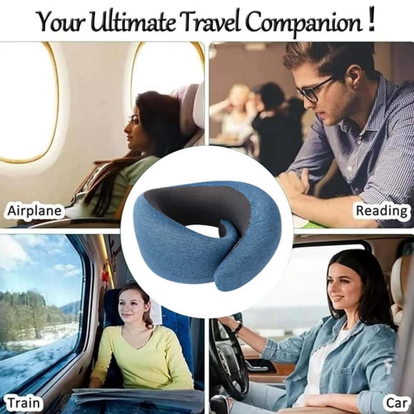 Oliegs Heated Blanket Travel Neck Pillow For Sleep: Adjustable Memory Foam Travel Pillow Neck Pillow 360° Head Support Portable Travel For Planes Trains Cars Offices Chocolate