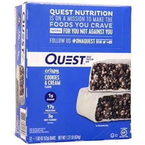 Quest Nutrition Cookies & Cream Hero Bar - 12 Count