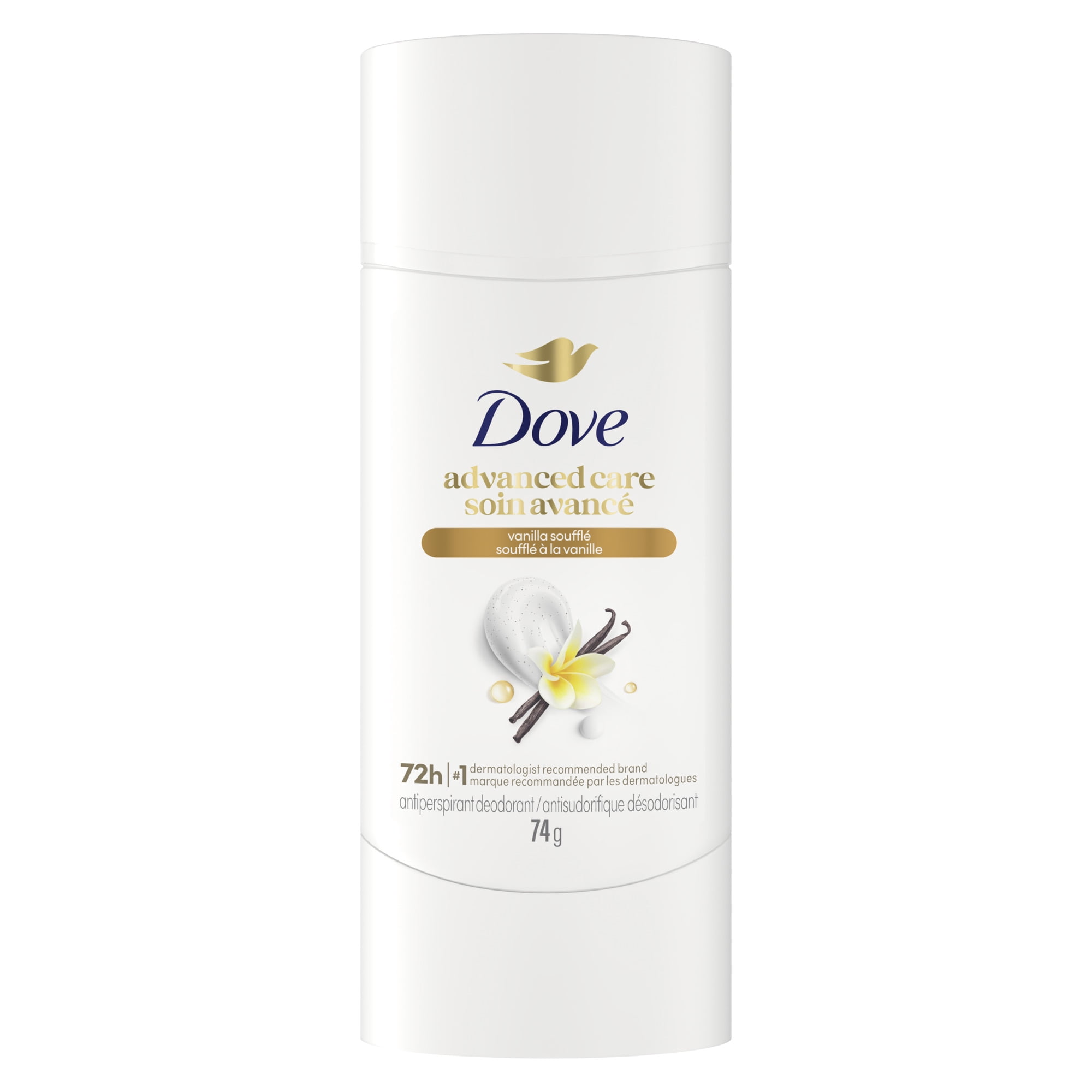 Dove Advanced Care Antiperspirant Deodorant Stick Vanilla Soufflé, 74 g