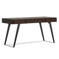 thumbnail image 1 of Allora 54" Solid Wood Modern Computer Desk in Hickory Brown, 1 of 9