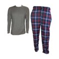 thumbnail image 1 of Men's Pajama Sets One Solid Top & One Plaid Bottom With Pockets, 1 of 20
