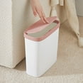thumbnail image 1 of Dvkptbk Kitchen Trash Can Press Type Toilet with Lid Toilet Living Room Sewn Garbage Can Household Garbage Can with Lid Wastebasket Can Home Essentials, 1 of 6