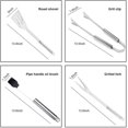 thumbnail image 3 of Bbq Barbecue Tool Set, 20 Pcs Stainless Steel Barbecue Accessories With Storage Bags, Complete Outdoor Barbecue Grill Utensils Set, Bbq Grilling Tools, 3 of 5