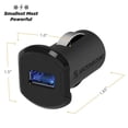 thumbnail image 3 of Scosche USBC121MSG Revolt Single Port 12W USB Mobile Cigarette Lighter Adapter Car Charger, 3 of 8