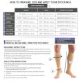 thumbnail image 2 of Truform Knee High Stockings, Open Toe: 20 - 30 mmHg, Charcoal, Small, 2 of 7