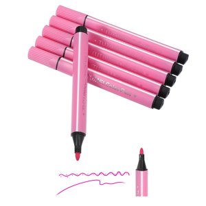Marqueurs colorés, rose 6 Pack coloriage lavable Marqueurs Stylos de couleur d'eau