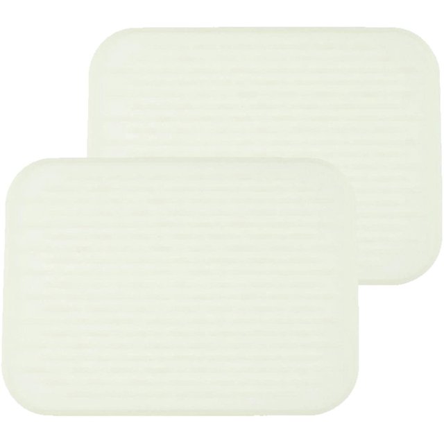 DAMAIE 2pcs Silicone Dish Drying Mat Mat Heat & Resistant Mat Easy Clean Dishwasher Safe Eco-Friendly