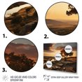 thumbnail image 3 of Designart Large Sky framed wall Art, Brown Sky Photo euphony , sky framed wall art decor, Multi-Color Traditional Gold framed wall art, 44x34 inches Gold Frame, 3 of 5