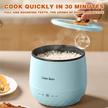 1.8L Multifunctional Mini Cooker - Electric Rice Cooker, Steamer & Soup Pot with 360° Heating, Non-Stick Coating, 350W, 110V - Perfect for 1-2 People