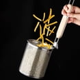 thumbnail image 4 of Stainless Steel Strainer With Wooden Handle Fine Mesh Food Strainer For Pasta And Ravioli Rubber Strainers Fr Kitchen Strainer with Handle Small Stainless Steel Protectors for Kitchen Metal Protectors, 4 of 9