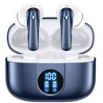 thumbnail image 1 of VEAT00L P91 Écouteurs Sans Fil, Écouteurs Bluetooth V5.4 Stéréo avec Micros à Réduction de Bruit, Lecture 60 H avec Double Affichage LED, Écouteurs Intra-Auriculaires, 1 of 7