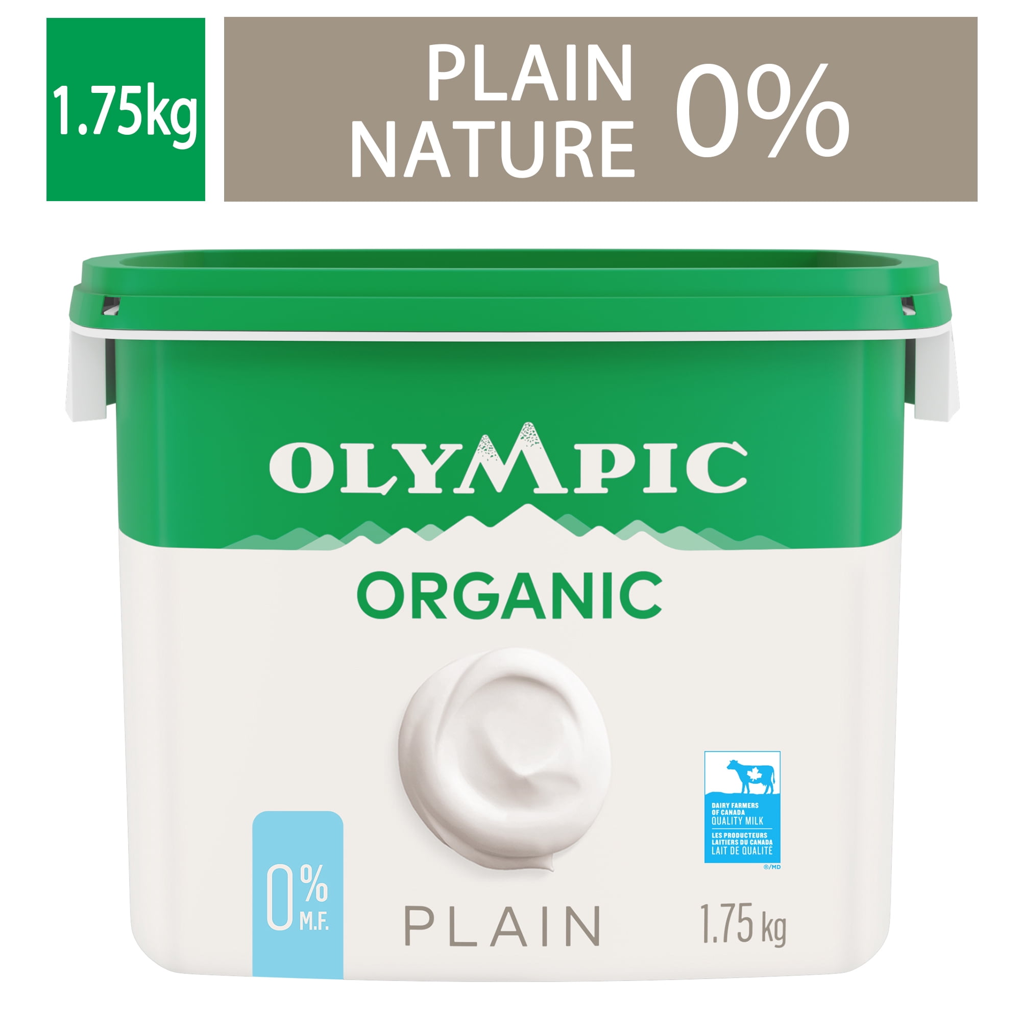 Olympic Yogourt Biologique Nature 0 %, 1.75kg