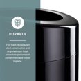thumbnail image 3 of Safco Open Top Trash Can, Indoor Modern Home 30 Gallon Waste Bin Container, Black, 3 of 6