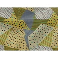thumbnail image 4 of oneOone Viscose Jersey Medium Yellow Fabric Triangle Geometric Sewing Material Print Fabric By The Yards 60 Inches Wide, 4 of 5