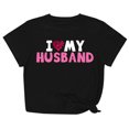 thumbnail image 2 of Meichang T-Shirts de la Saint-Valentin pour Femmes, Hauts Mignons avec Motif Cœur, Manches Courtes, Col Rond, Coupe Ample, 2 of 7