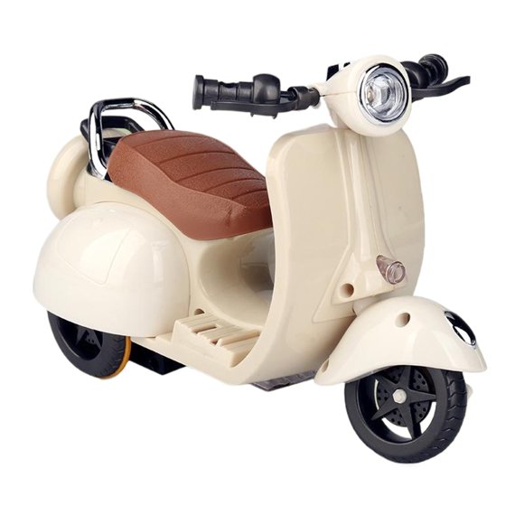 Ruiboury Jouet Moto Compact en ABS pour Jouer n'Importe Où Adapté aux Hamsters Beige