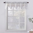 thumbnail image 1 of Sun Textile Floral Sheer Lace Kitchen Valance, 1 of 1