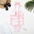 thumbnail image 2 of MIASHUI Big Kids Girls Swimsuit Hanging Neck Triangle Swimsuit Milk Leopard Pattern One Piece Red,13-14 Years, 2 of 9