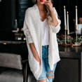 thumbnail image 3 of XZNGL Open Front Cardigan for Women Womens Popcorn Long Sleeve Open Front Pockets Oversized Cardigan Sweater Coats Long Cardigan Sweaters for Women Oversized Cardigan Sweaters for Women, 3 of 9