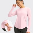thumbnail image 3 of Besolor Hauts d'Entraînement pour Femmes à Manches Longues Légers UPF50+ Protection Solaire UV Course Randonnée Chandails Athlétiques de Gym, 3 of 7