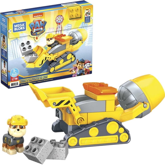 Mega PAW Patrol Rubble's City Construction Truck - 16 pcs