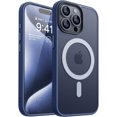 thumbnail image 1 of Entronix Heavy Duty Case For iPhone 15 Pro Max,14 Pro Max, Translucent Matte Back, Magnetic Sturdy Case, Navy, 1 of 5