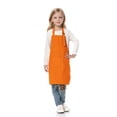 thumbnail image 1 of TOPTIE Kids Aprons with Pocket & Adjustable Strap, Child Chef Bib Apron for Kitchen Cooking Baking Painting-Orange-XL, 1 of 8