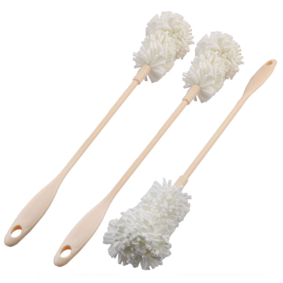 Unique Bargains Brosse de Nettoyage en Verre pour Biberon à Lait Détachable à Long Manche Tasse à Thé Nettoyeur 3 Pcs