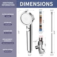 thumbnail image 2 of KAIYING Handheld Shower Heads Shower Head with Filters, High Pressure Mineral with Hose, Shower Envy Filtered Shower Head with Handheld, RV Shower with On Off Switch (Chrome), 2 of 7