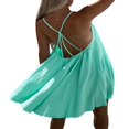thumbnail image 4 of Women Spaghetti Strap Sleeveless Dress Loose Backless Party Dress, 4 of 9