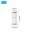 thumbnail image 2 of Unique Bargains Push to Connect Fittings, 6 Pack Fittings Straight Tubes, White, 5/32 Inch Od, 2 of 5