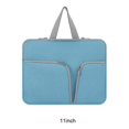 thumbnail image 1 of pitrice Laptop Sleeve Waterproof Computer Case Portable Bag Pocket Carrier Pouch Protector Reusable Compartments Business Storage Blue 11inch, 1 of 9