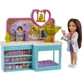 thumbnail image 2 of Barbie Doll Chelsea Pet Vet Playset with Brunette Doll, 2 Puppies, 1 Kitty, 1 Bird and 18 Pieces, 2 of 6