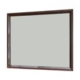 thumbnail image 1 of Benjara BM232120 35 in. Rectangular Wood Encased Mirror, Brown, 1 of 5