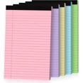 thumbnail image 1 of 5pcs Small Note Pads, Notepads 5x8 College Ruled Notebook, Writing Pads 5 x 8, Legal Pads, Memo Pad Paper Perforate, Ruled Line Notebooks for Work, School, Office, 1 of 7