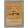 thumbnail image 1 of Rustic Wooden Poster Picture Frame 18x24 - Natural Solid Eco Distressed Wood for Wall Mounting Photo Frame - Grey, 1 of 6