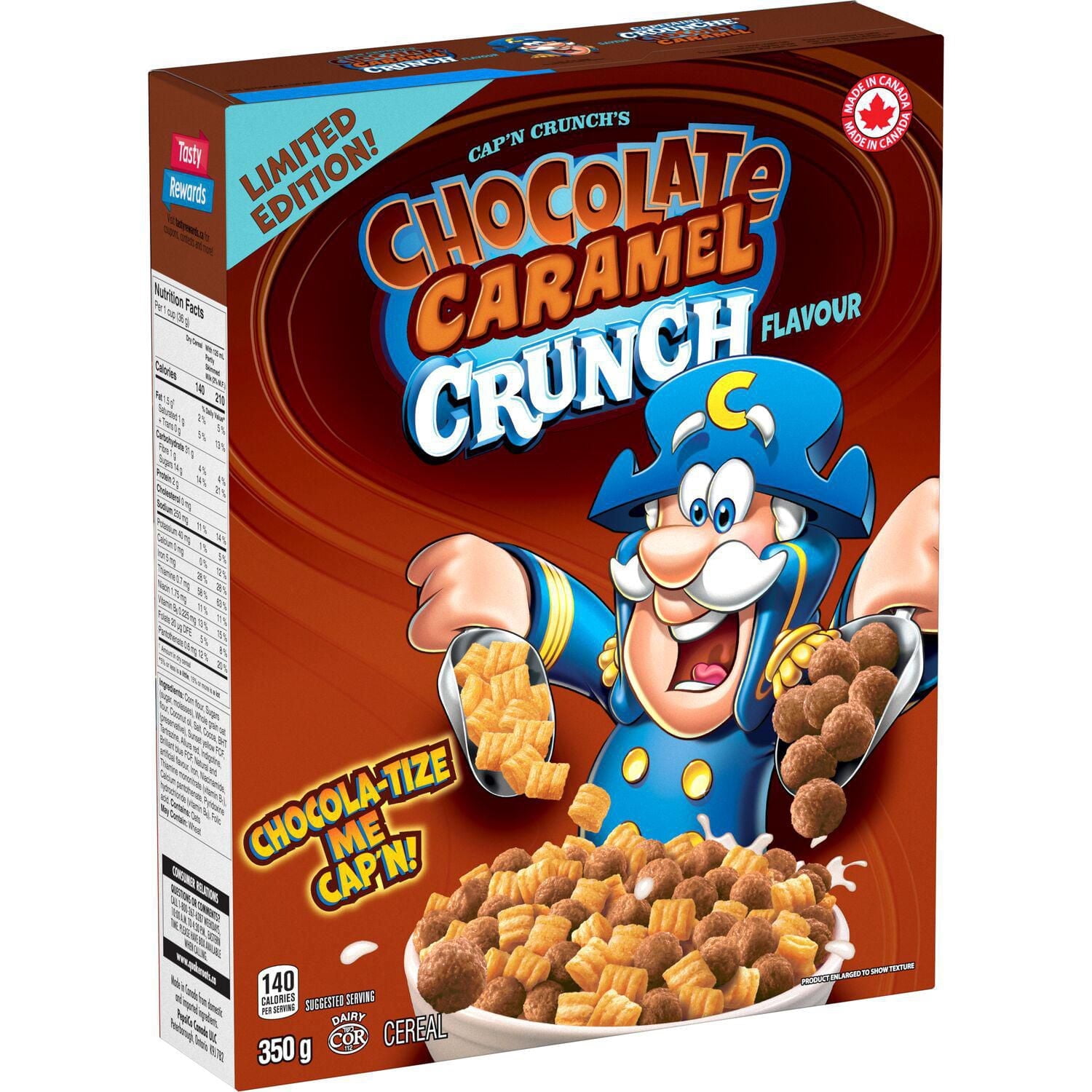 Capitaine Crounche Chocolat et Caramel Céréales Cruncy Flakes