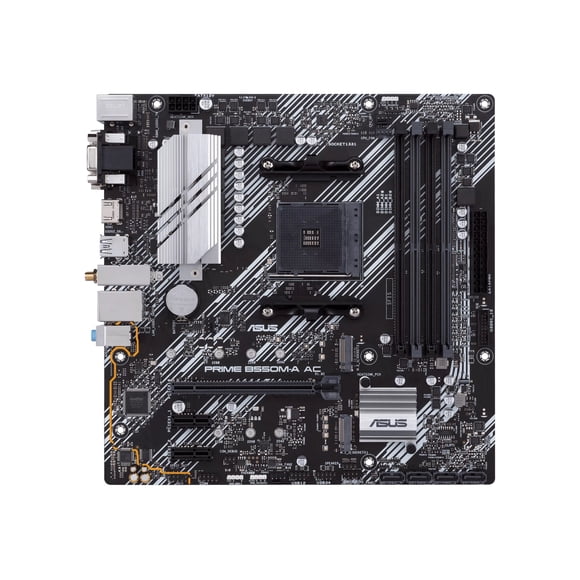 ASUS PRIME B550M-A AC Micro ATX Motherboard, Socket AM4, AMD B550 Chipset
