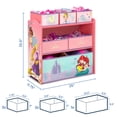 thumbnail image 2 of Disney Princess 6 Bin Design and Store Organisateur de jouets par Delta Children, 2 of 9