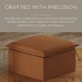 thumbnail image 4 of Maven Lane Claude Rustic Ottoman in Clay Fabric Upholstery, 4 of 10