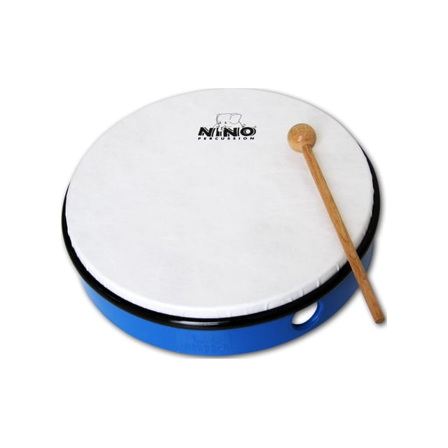 Nino Percussion ABS 10-Inch Pretuned Frame Hand Drum (Blue)