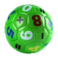 thumbnail image 2 of Linnome Alphabet Number Printed Soccer Ball Educational Soft Kick Ball for Early Learning or Play 5.9in Green, 2 of 6