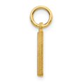 thumbnail image 2 of Diamond2Deal 14K Pendentif Initiale Lettre N en Satin Or Jaune pour Femmes, 2 of 6