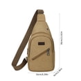 thumbnail image 3 of Bdday Gift Bags Strap Bag Crossbody Backpack with Usb Hole with Headphone Hole Strap Backpack Hiking Backpack Multipurpose Crossbody Chest Bag Small Makeup Bag, 3 of 8